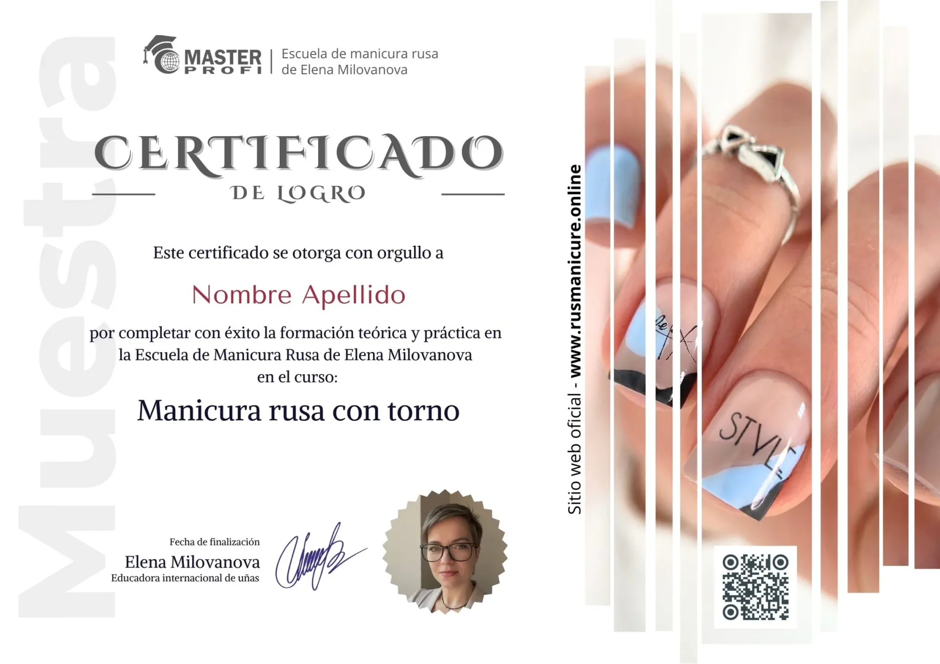 russian e file manicure result